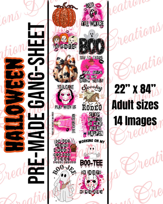 Halloween Pre-Made Gangsheet
