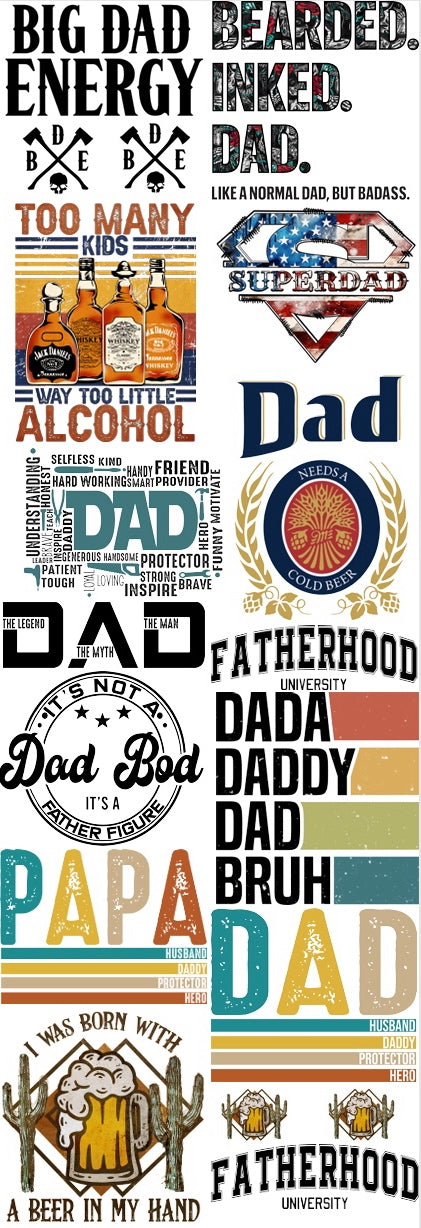 Father’s Day Pre-made Gang-sheet