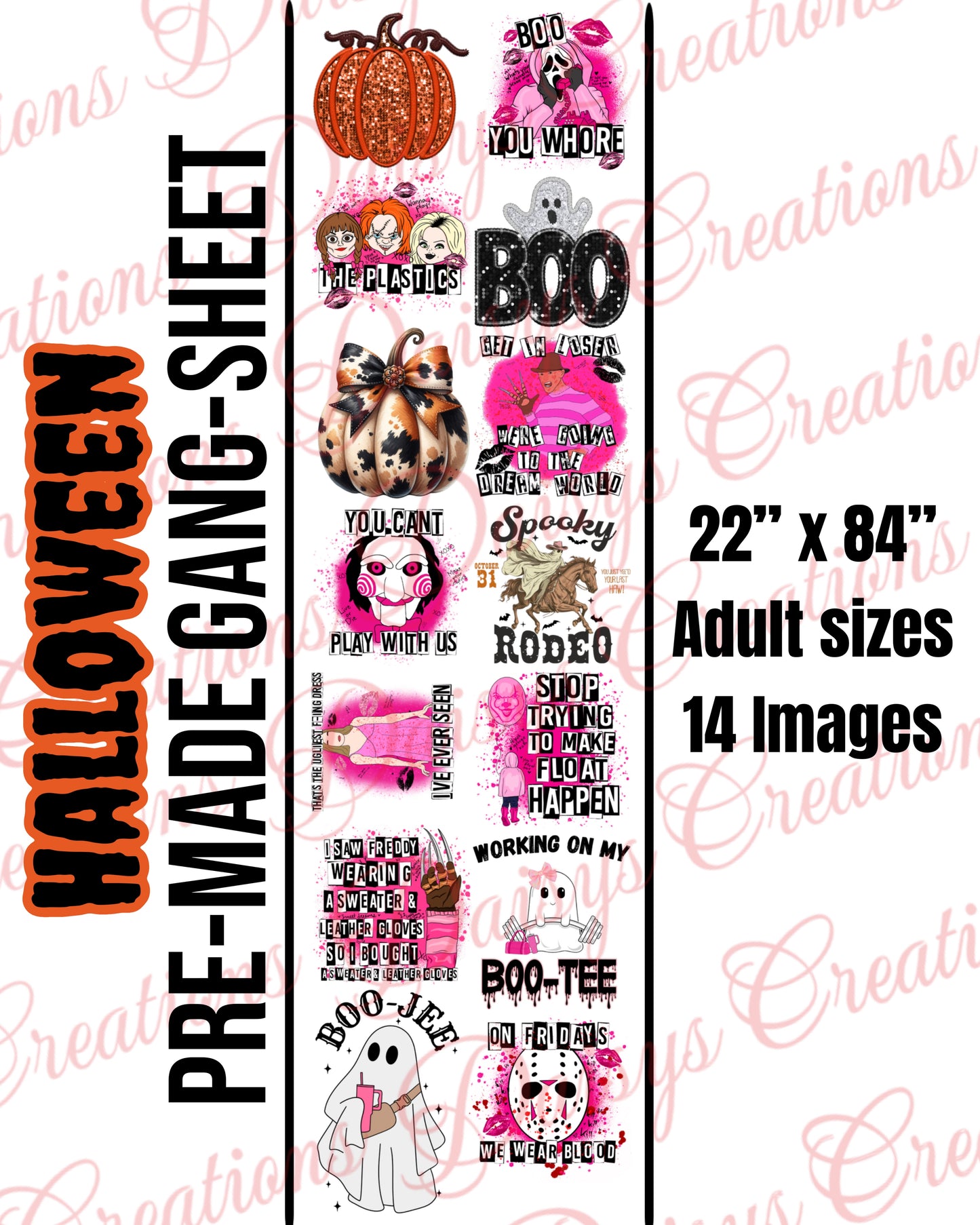 Halloween Pre-Made Gangsheet